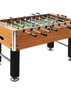 vidaXL Футболна маса джаги стомана 60 кг 140x745x875 см светлокафява