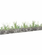 vidaXL Габион повдигната леха поцинкована стомана 180x30x10 см