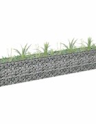vidaXL Габион повдигната леха поцинкована стомана 180x30x30 cм