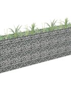 vidaXL Габион повдигната леха поцинкована стомана 180x30x60 см