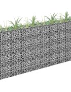 vidaXL Габион повдигната леха поцинкована стомана 180x30x90 см