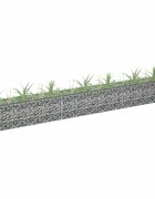 vidaXL Габион повдигната леха поцинкована стомана 270x30x30 cм
