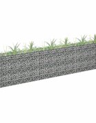 vidaXL Габион повдигната леха поцинкована стомана 270x30x60 cм