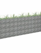 vidaXL Габион повдигната леха поцинкована стомана 270x30x90 cм