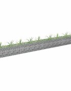 vidaXL Габион повдигната леха поцинкована стомана 360x30x30 cм