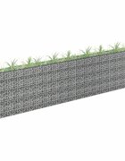 vidaXL Габион повдигната леха поцинкована стомана 360x30x90 cм