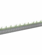 vidaXL Габион повдигната леха поцинкована стомана 450x30x30 cм