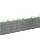 vidaXL Габион повдигната леха поцинкована стомана 450x30x90 cм