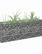 vidaXL Габион повдигната леха поцинкована стомана 90x30x30 cм