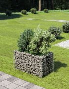 vidaXL Габион повдигната леха поцинкована стомана 90x50x50 cм