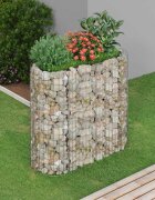 vidaXL Габион повдигната леха поцинковано желязо 120x50x100 cм