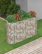vidaXL Габион повдигната леха поцинковано желязо 190x50x100 cм