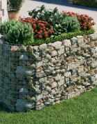 vidaXL Габион повдигната леха поцинковано желязо 200x100x100 cм
