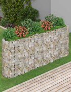 vidaXL Габион повдигната леха поцинковано желязо 260x50x100 cм