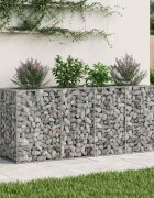 vidaXL Габиона повдигнато легло 170 x 50 x 80 см Поцинкована стомана