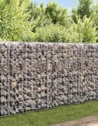 vidaXL Габионна кошница поцинкована стомана 120x30x50 см