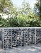 vidaXL Габионна кошница с покритие 100x100x50 см поцинковано желязо