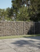 vidaXL Габионна кошница с покритие 1100x50x100 см поцинковано желязо