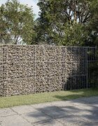 vidaXL Габионна кошница с покритие 300x100x150 см поцинковано желязо