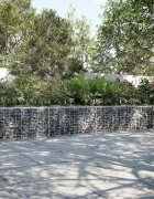vidaXL Габионна кошница с покритие 400x50x50 см поцинковано желязо