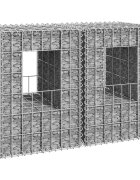 vidaXL Габионна кошница стълб 2 бр 40x40x60 cм желязо