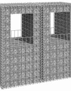 vidaXL Габионна кошница стълб 2 бр 50x50x100 cм желязо