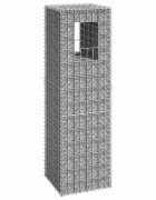 vidaXL Габионна кошница стълб 40x40x140 cм желязо