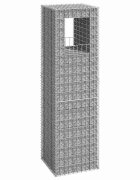 vidaXL Габионна кошница стълб 50x50x180 cм желязо