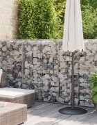 vidaXL Габионна стена с капаци поцинкована стомана 900x50x150 см