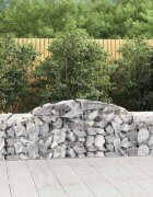 vidaXL Габионни кошници арка 11 бр 300x50x60/80 см поцинковано желязо