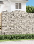 vidaXL Габионни кошници арка 13 бр 300x50x220/240см поцинковано желязо