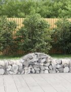 vidaXL Габионни кошници арка 18 бр 200x50x40/60 см поцинковано желязо