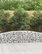vidaXL Габионни кошници арка 20 бр 400x30x40/60 см поцинковано желязо