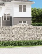 vidaXL Габионни кошници арка 20 бр 400x50x140/160см поцинковано желязо