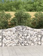 vidaXL Габионни кошници арка 25 бр 200x50x80/100 см поцинковано желязо