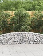 vidaXL Габионни кошници арка 25 бр 400x30x40/60 см поцинковано желязо