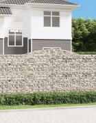 vidaXL Габионни кошници арка 25 бр 400x50x160/180см поцинковано желязо