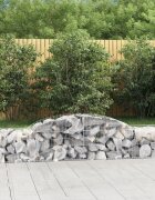 vidaXL Габионни кошници арка 5 бр 300x50x40/60 см поцинковано желязо