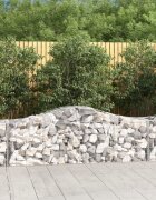 vidaXL Габионни кошници арка 50 бр 200x50x60/80 см поцинковано желязо