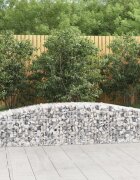 vidaXL Габионни кошници арка 6 бр 400x50x40/60 см поцинковано желязо