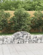 vidaXL Габионни кошници арка 7 бр 200x30x40/60 см поцинковано желязо