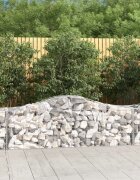 vidaXL Габионни кошници арка 7 бр 200x50x60/80 см поцинковано желязо