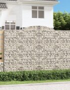 vidaXL Габионни кошници арка 7 бр 300x50x200/220 см поцинковано желязо