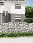 vidaXL Габионни кошници арка 7 бр 400x50x120/140 см поцинковано желязо