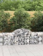 vidaXL Габионни кошници арка 8 бр 200x50x60/80 см поцинковано желязо