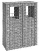 vidaXL Габионни кошници стълб 2 бр 50x50x140 cм желязо