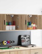 vidaXL гараж стена шкафове 2 бр сонома дъб инженерно дърво