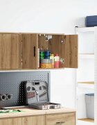 vidaXL Гараж стенен шкаф Занаятчийски дъб Инженерно дърво