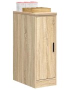 vidaXL Гаражен шкаф за съхранение дъб сонома 30x51x85 см бор масив