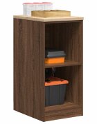 vidaXL Гаражен шкаф за съхранение кафяв дъб 40x51x85 см бор масив